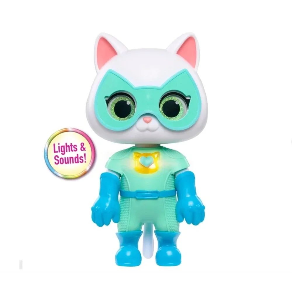 Disney Junior SuperKitties Cat-Tastic Transforming Bitsy 8 inch Light Sound Toy